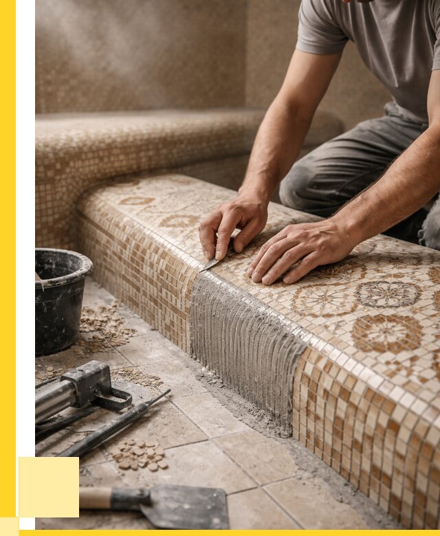 Плитка для хамама под ключ в Одинцове от 3625 р. | ЭриданДнц