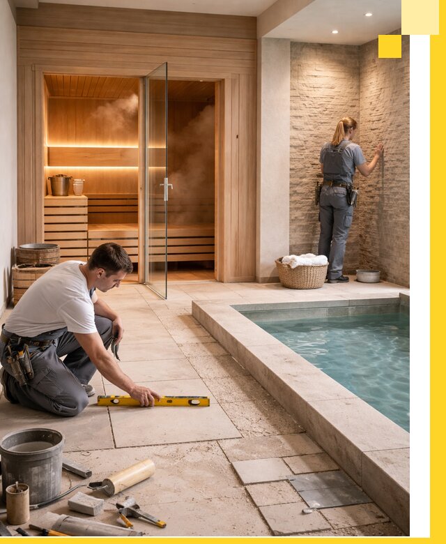 Комплексный дизайн и отделка интерьеров SPA под ключ в Одинцове